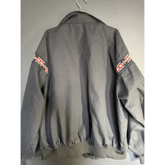 Vtg Canyon Guide Aztec Bomber Jacket 2X USA Made Blanket Cowboy Western EUC - Picture 2 of 5